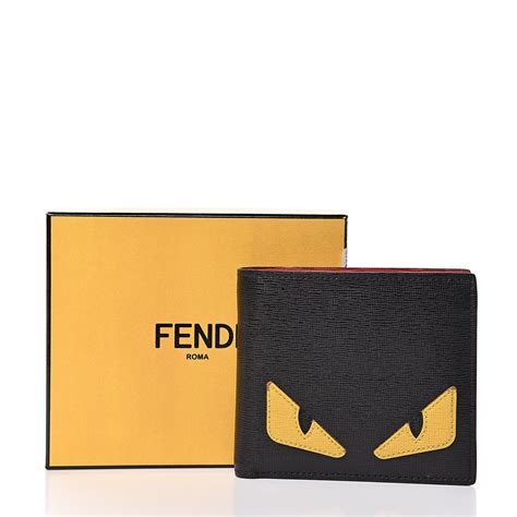 fendi men's wallet eyes|how much is fendi wallet.